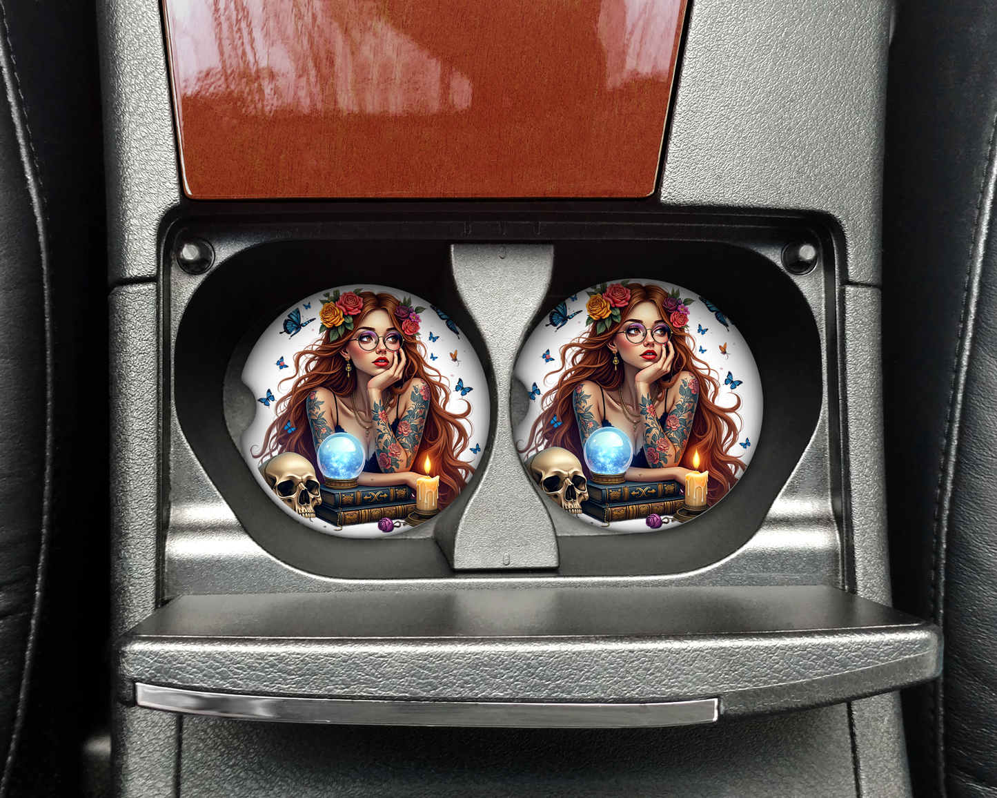 Car coaster Sublimation Designs-set 2
