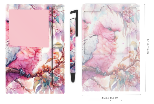 Sticky Note Holders Designs, with matching pen Design. Collection 1