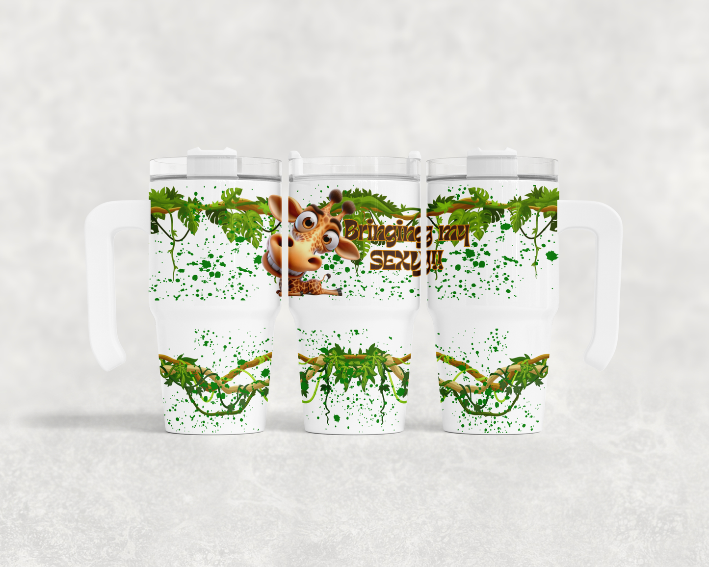 20oz Tumbler with handle Design Collection