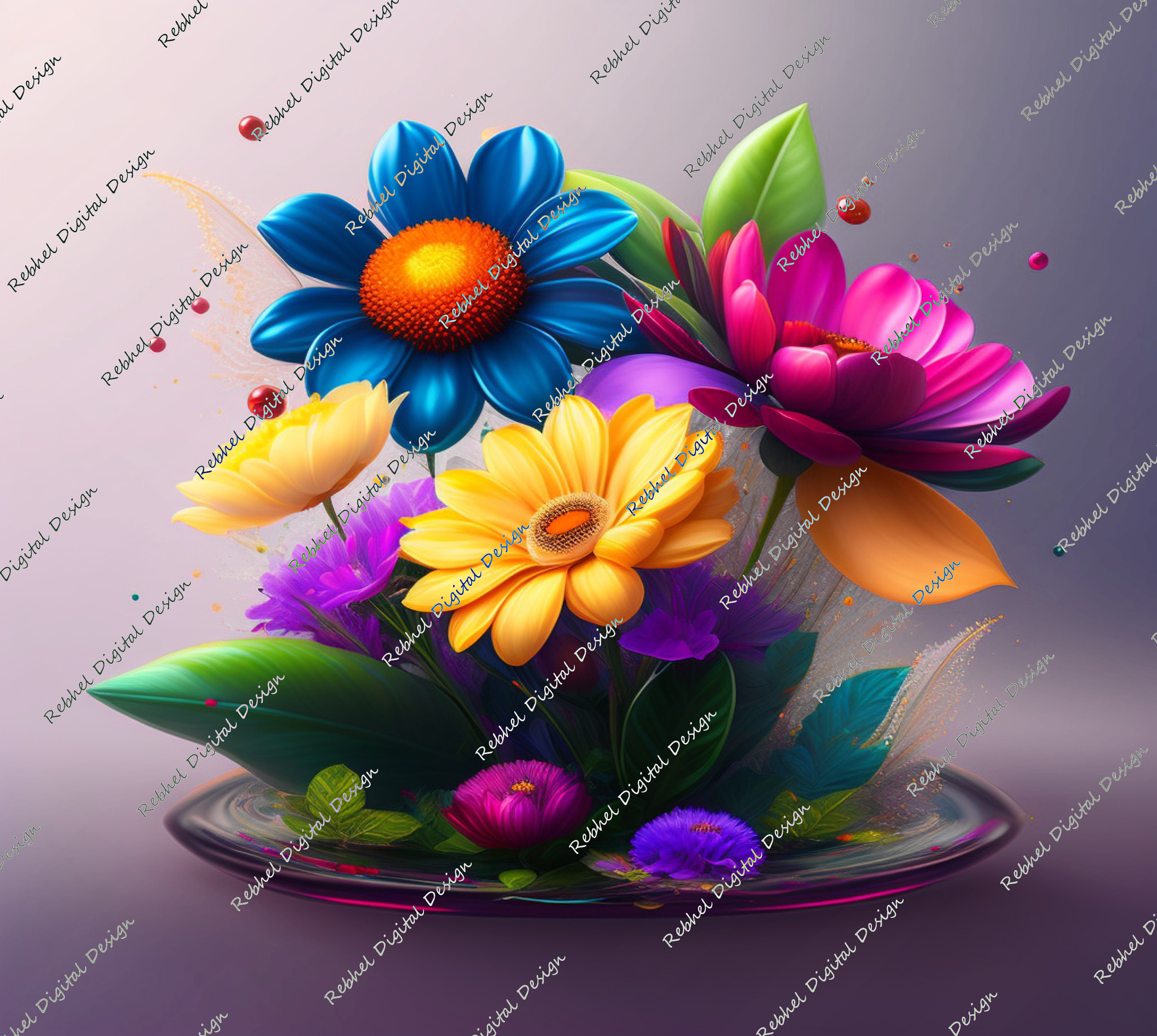 3D Fantasy Floral 3© – Rebhel Digital Designs