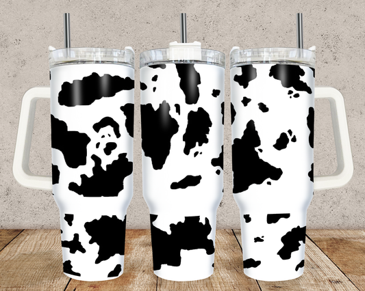 40oz Cow print