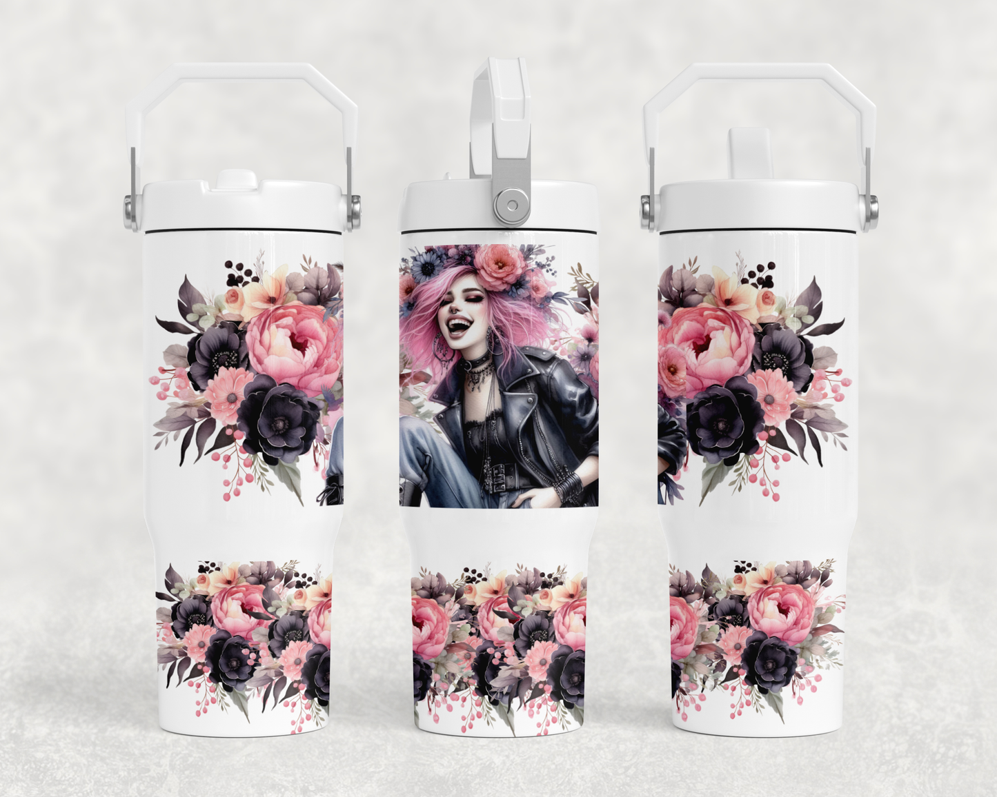 30oz Bucket Handle style Tumbler Designs