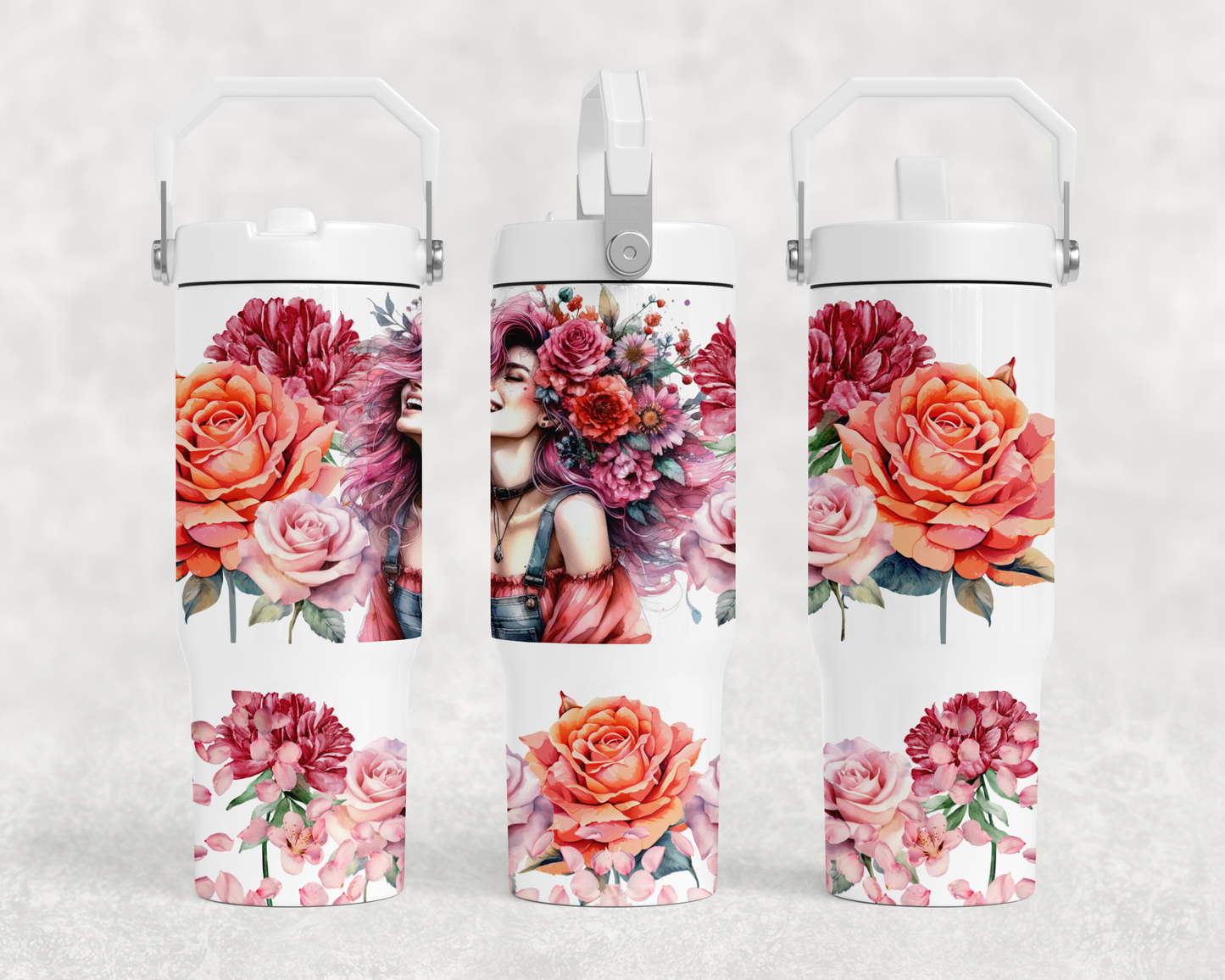 30oz Bucket Handle style Tumbler Designs