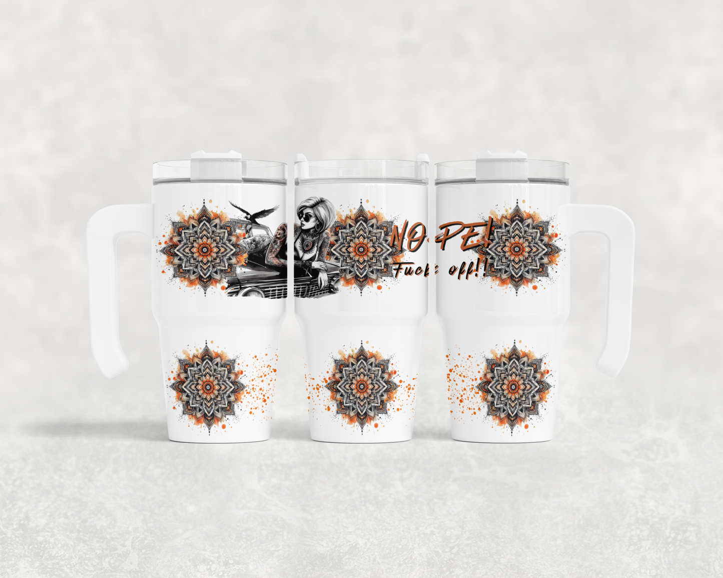 20oz Tumbler with handle Design Collection