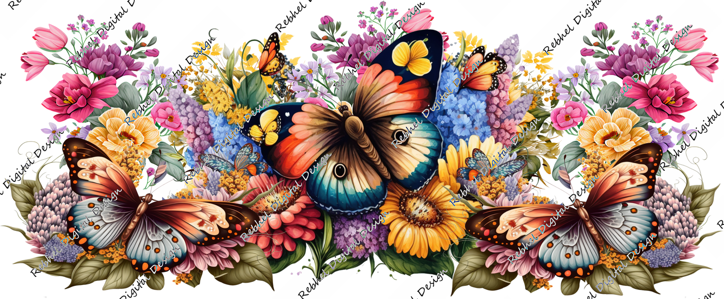 Butterfly floral Design