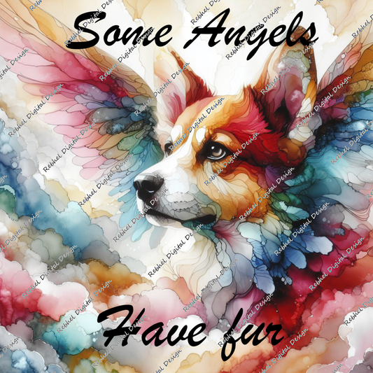 Memorial Dog Alcohol Ink Designs