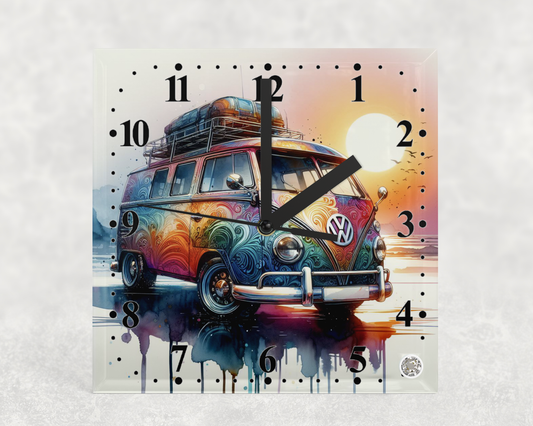 Clock VW on the beach Design