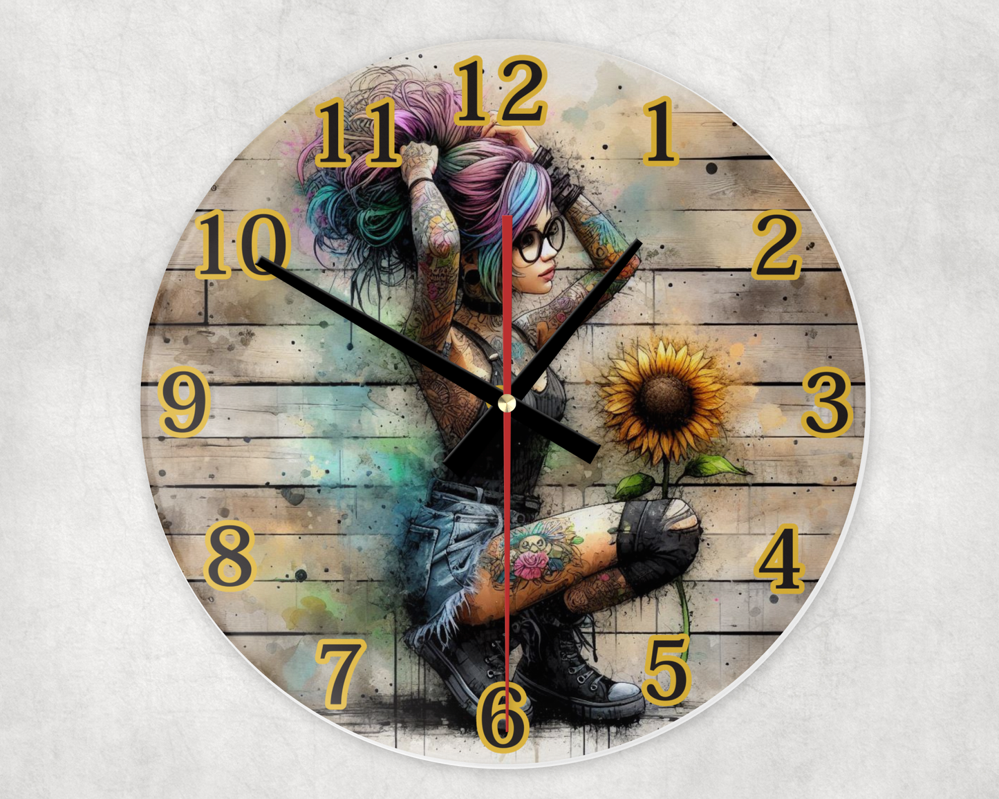 UVDTF 30cm Round Clock Wraps