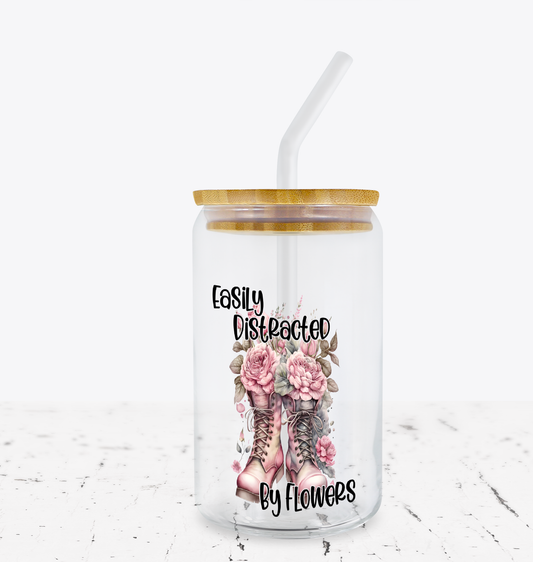 Easily Distracted by flowers Decal