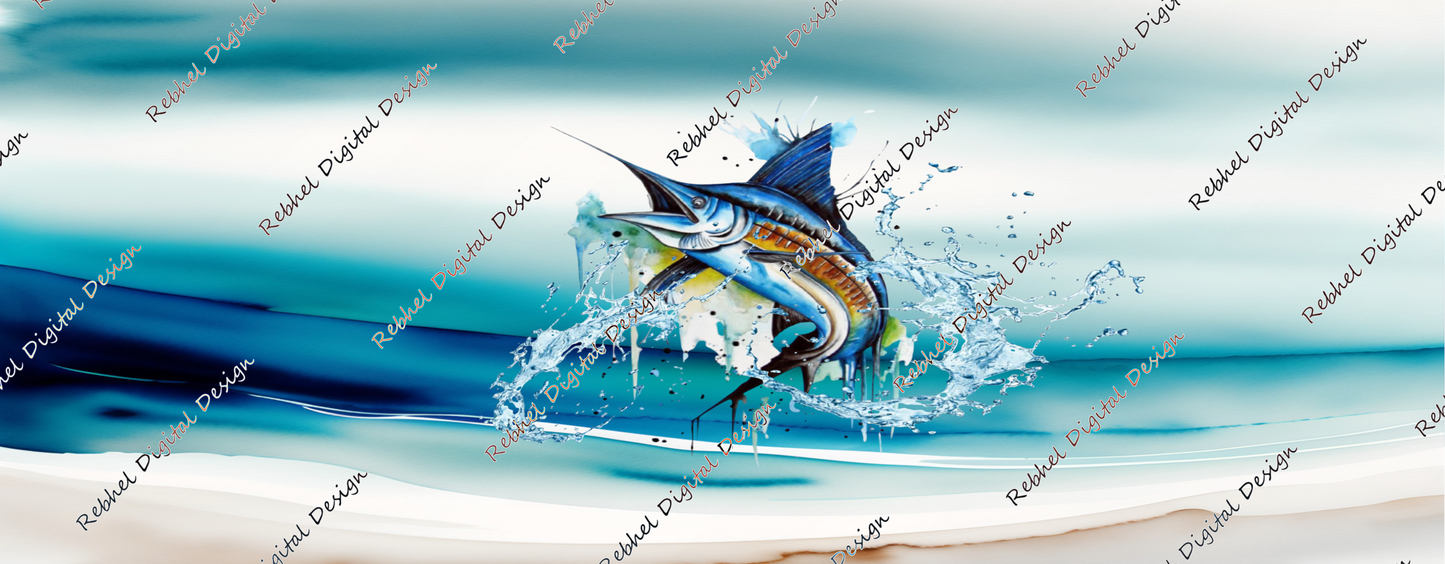 Fishing at the Beach Design