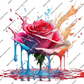 Rose Spatter Paint Style©