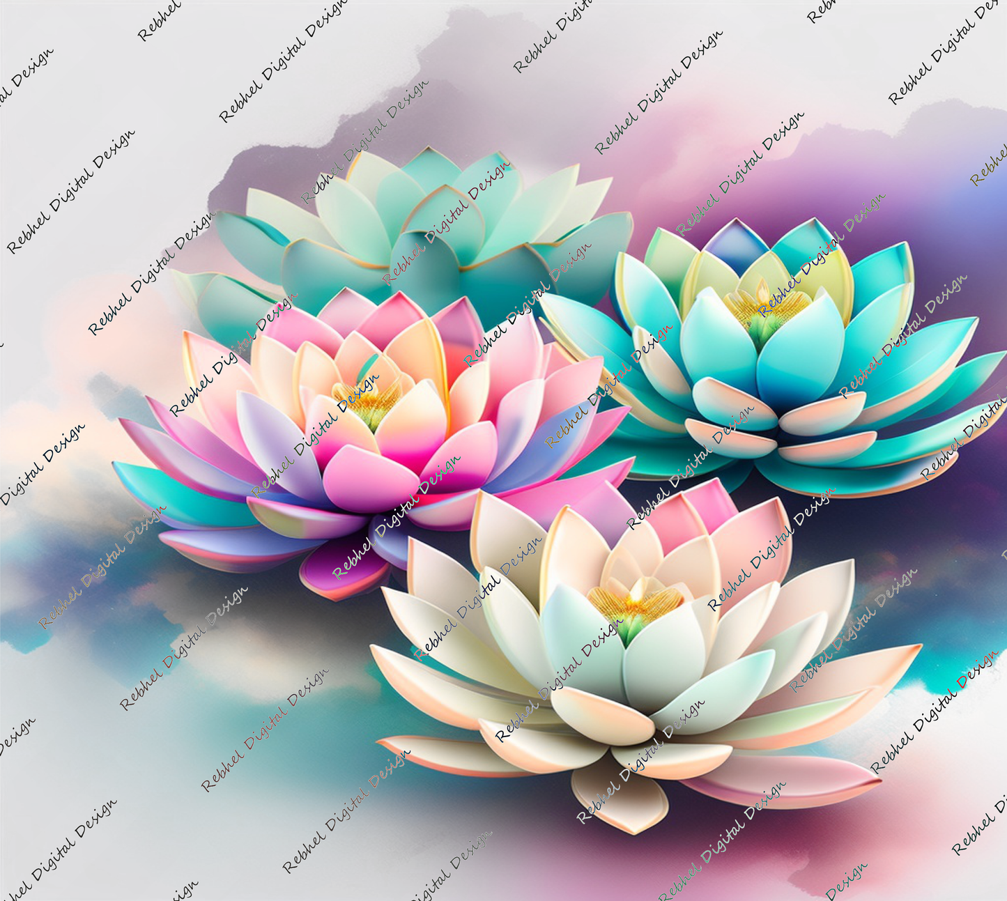 Succulents Pastel