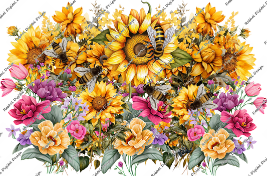 Sunflower Bee Design