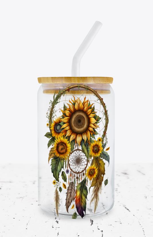 UV DTF Sunflower Dreamcatcher Decal 3 styles