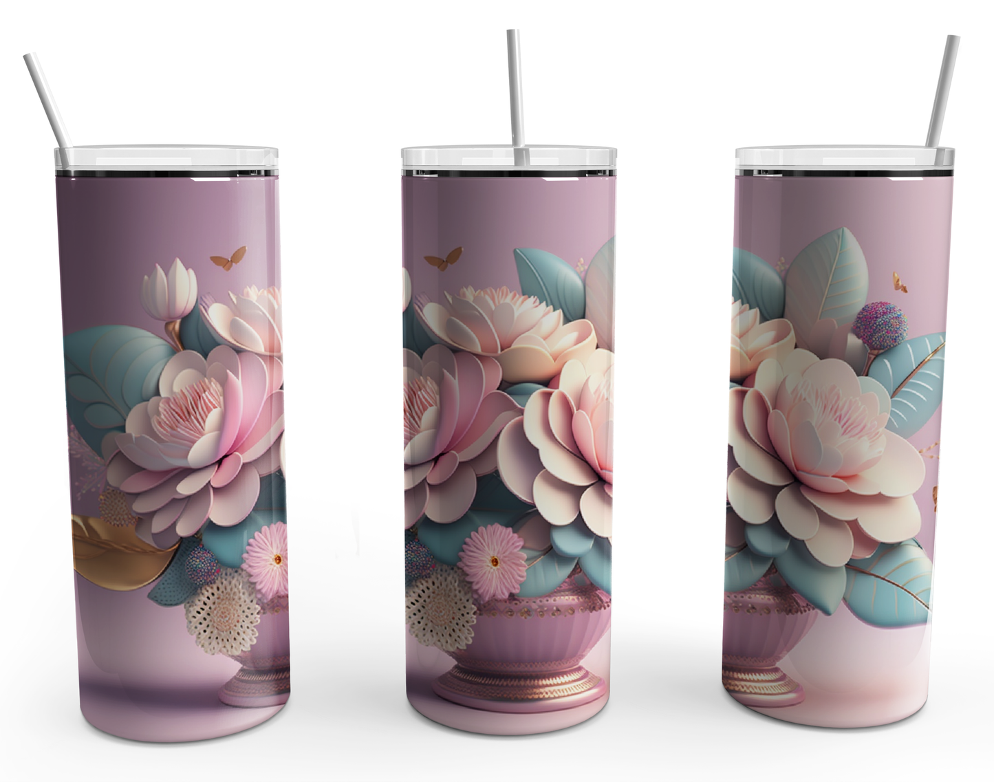 3D Pastel Floral 3