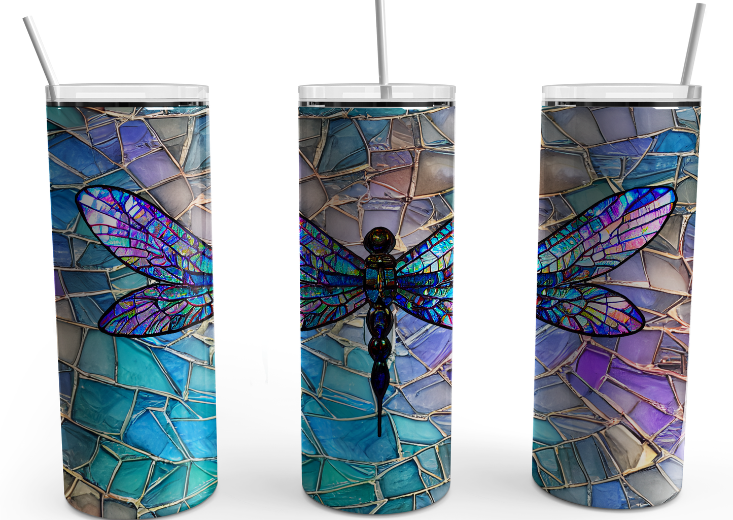 Dragonfly Stained Glass Series