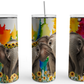 Elephants with colourburst