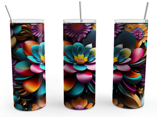 3D Beautiful colourful rendered Floral©