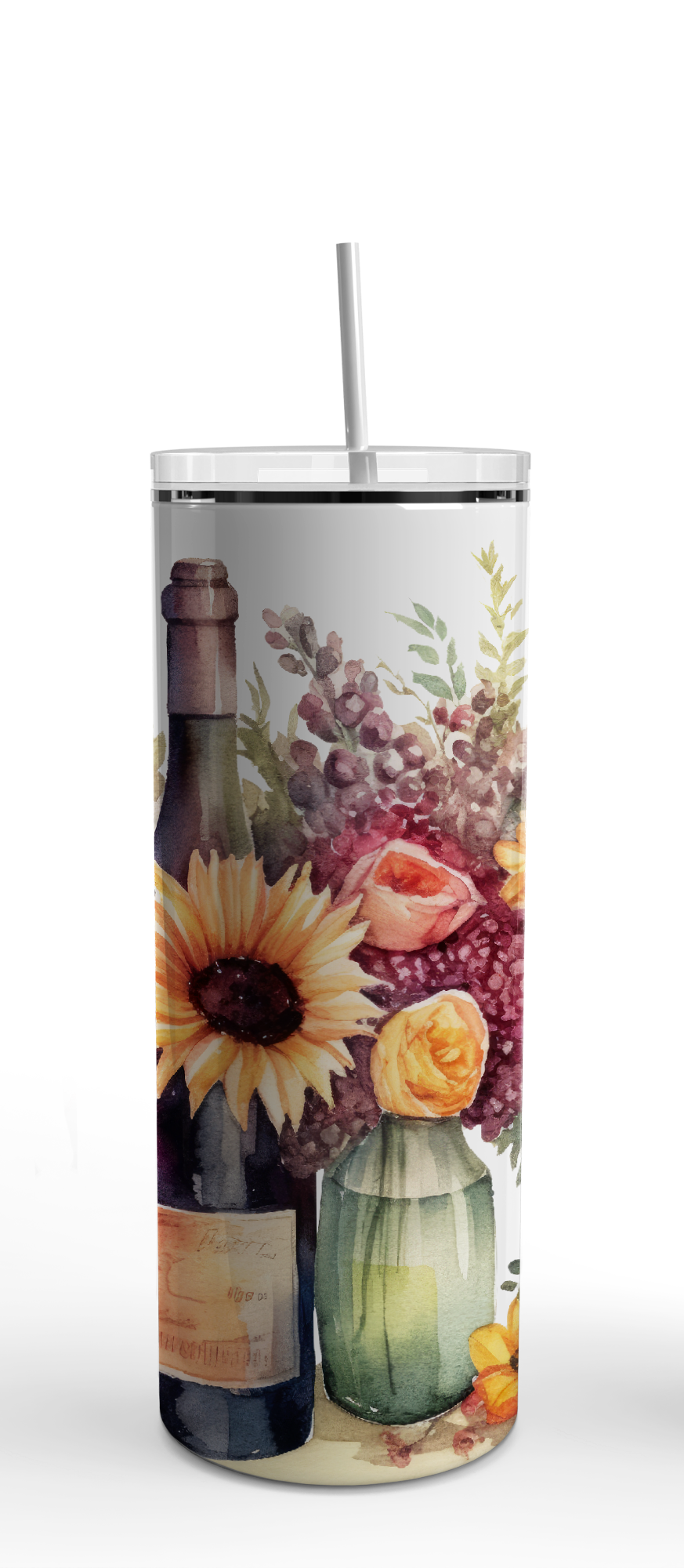 UV DTF Wine assorted Floral Decals Large