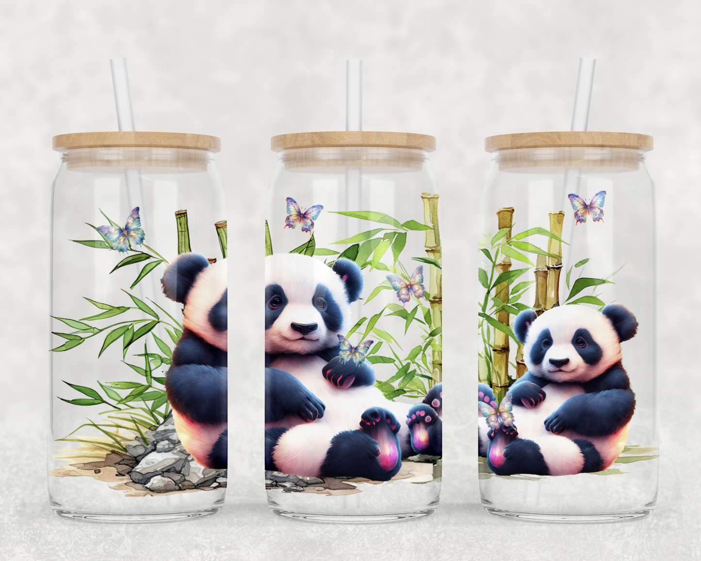 UV DTF Panda relaxing wrap©