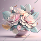 3D Pastel Floral 3