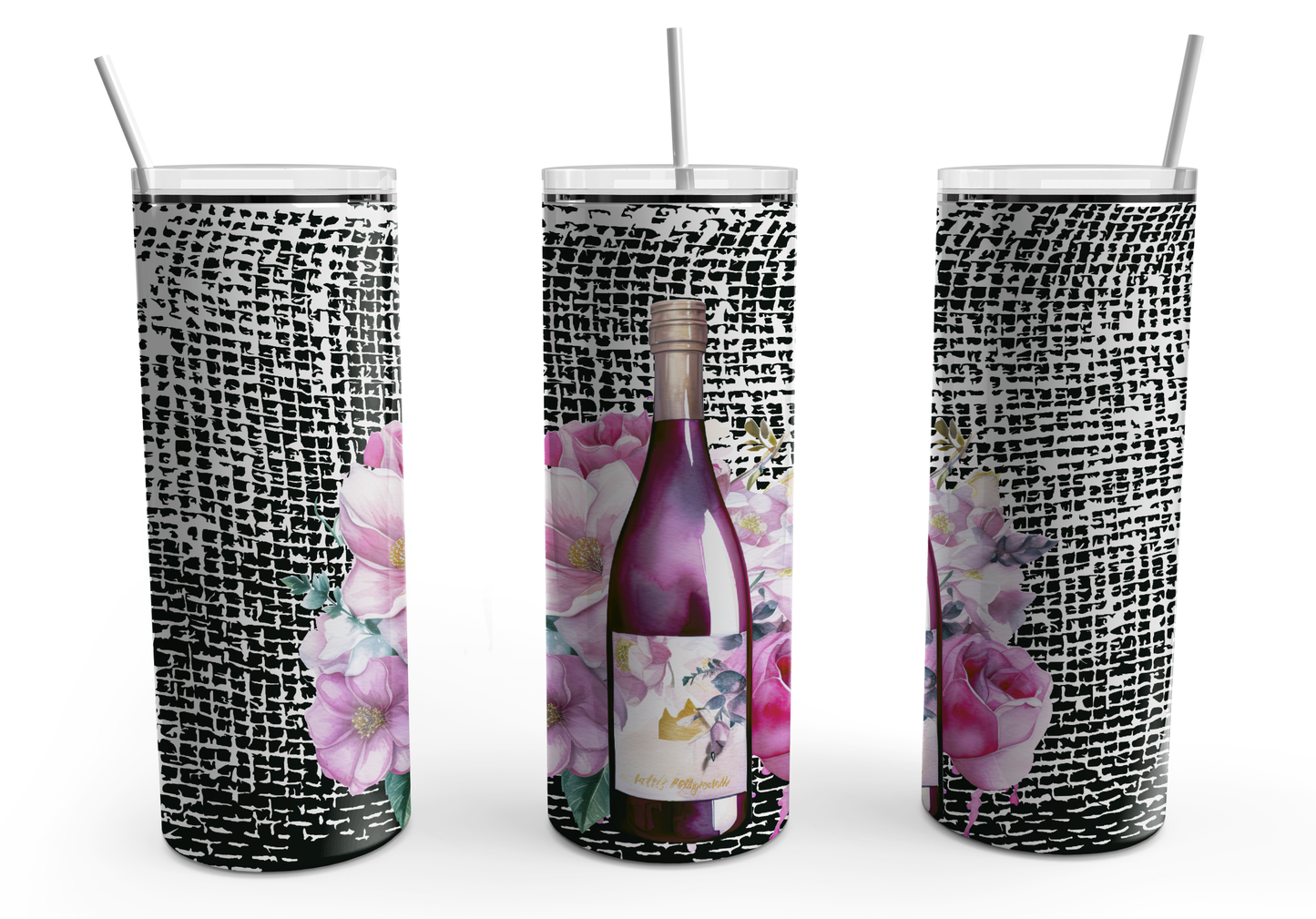 Wine bottle floral designs