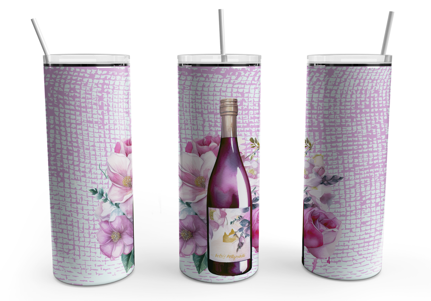 Wine bottle floral designs