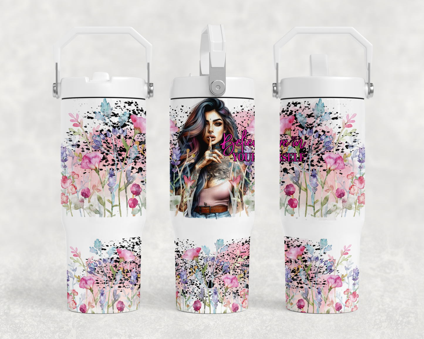 30oz Bucket Handle style Tumbler Designs
