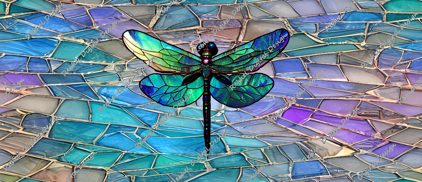 Dragonfly Stained Glass Series