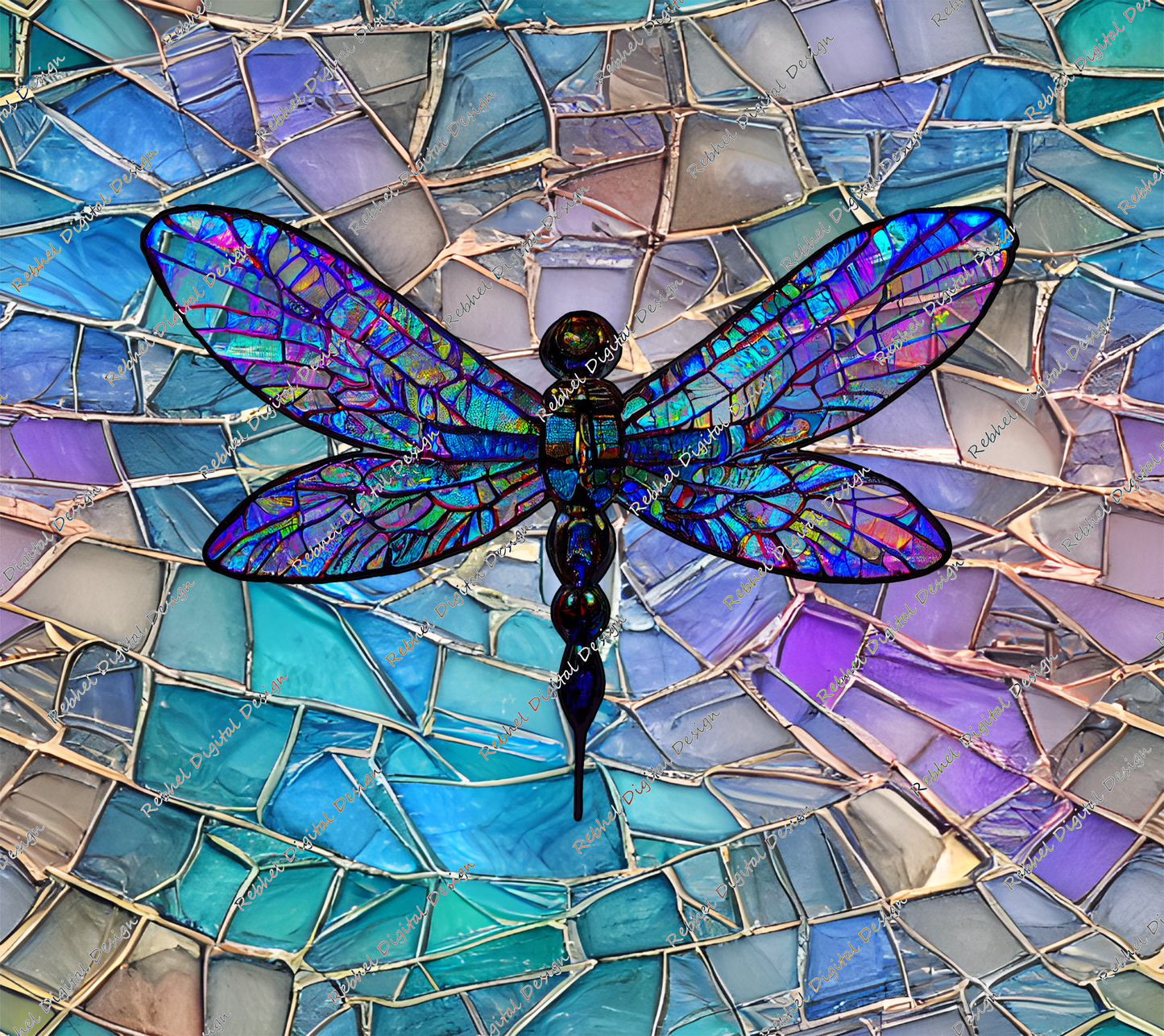 Dragonfly Stained Glass Series