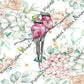 Floral Birds Sublimation Print©