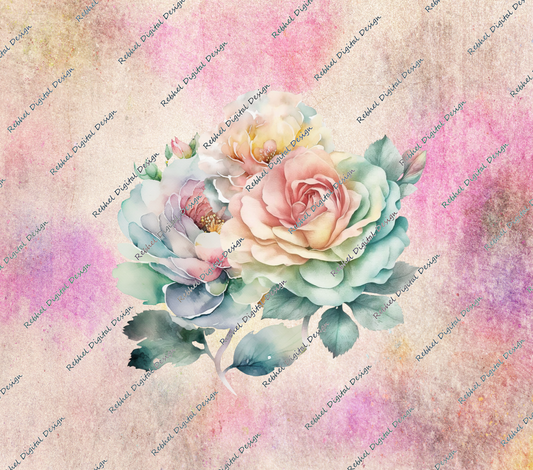 Roses Pastel Waterwash