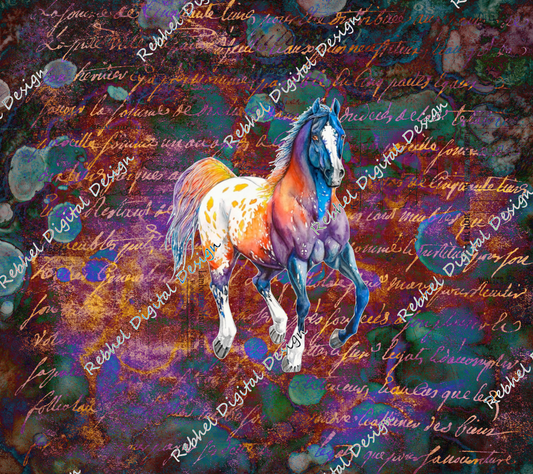 Abstract Background with Horse.