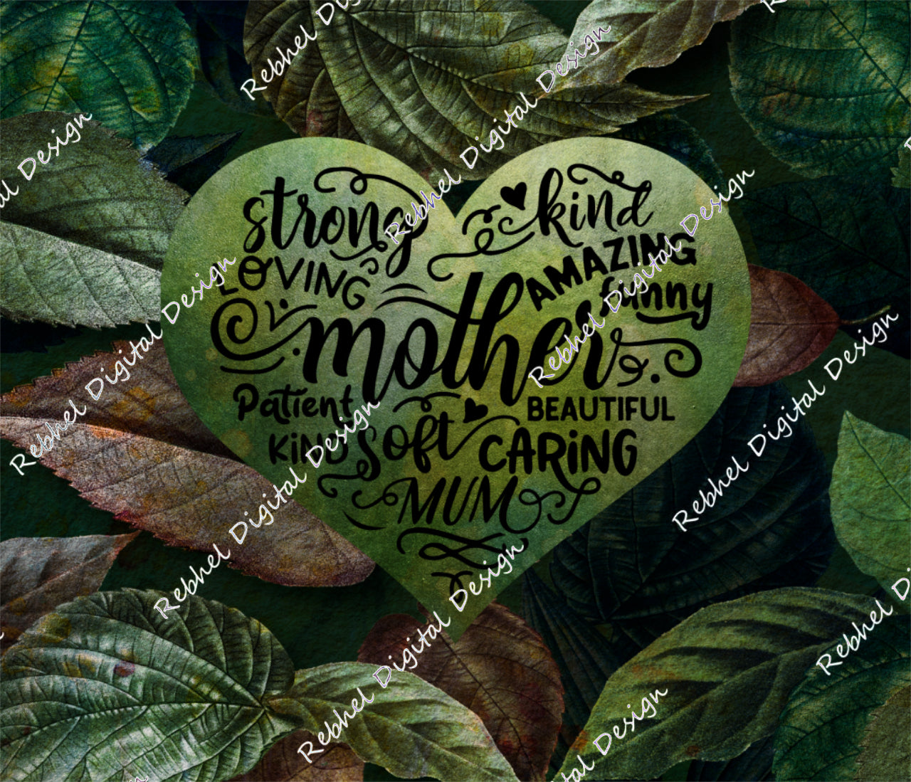 Strong Mum-Leaf background