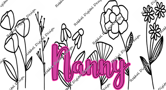 Nanny Hand drawn Floral