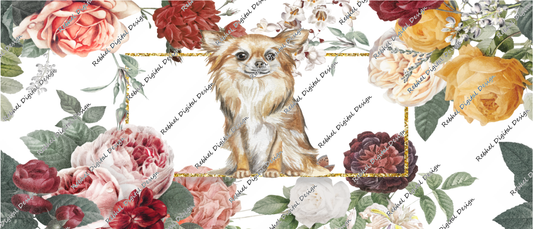 Puppy Floral-Boxer/Chihuahua/Dogue/Dashi©